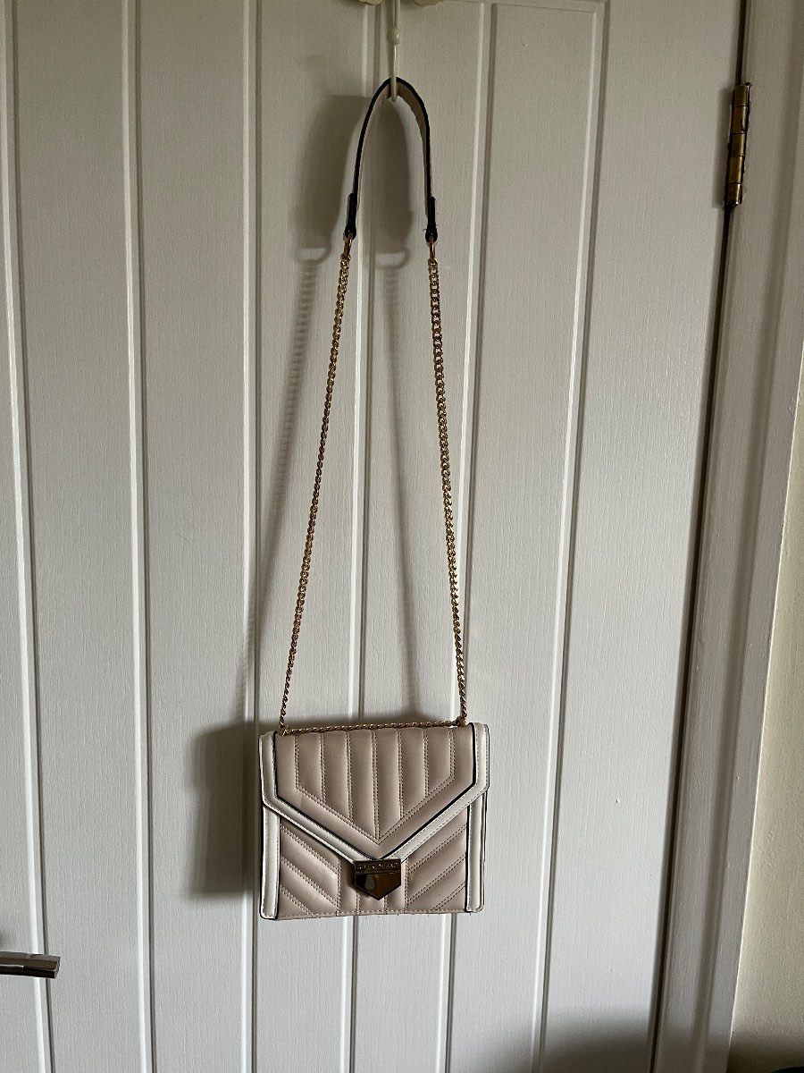 Women River Island Shoulder Bg tone tone beige/cream gold coloured chain faux leather handle