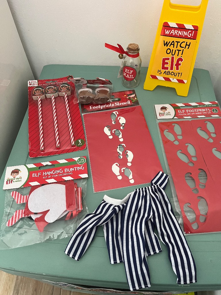 Kids Elf Christmas items NWT