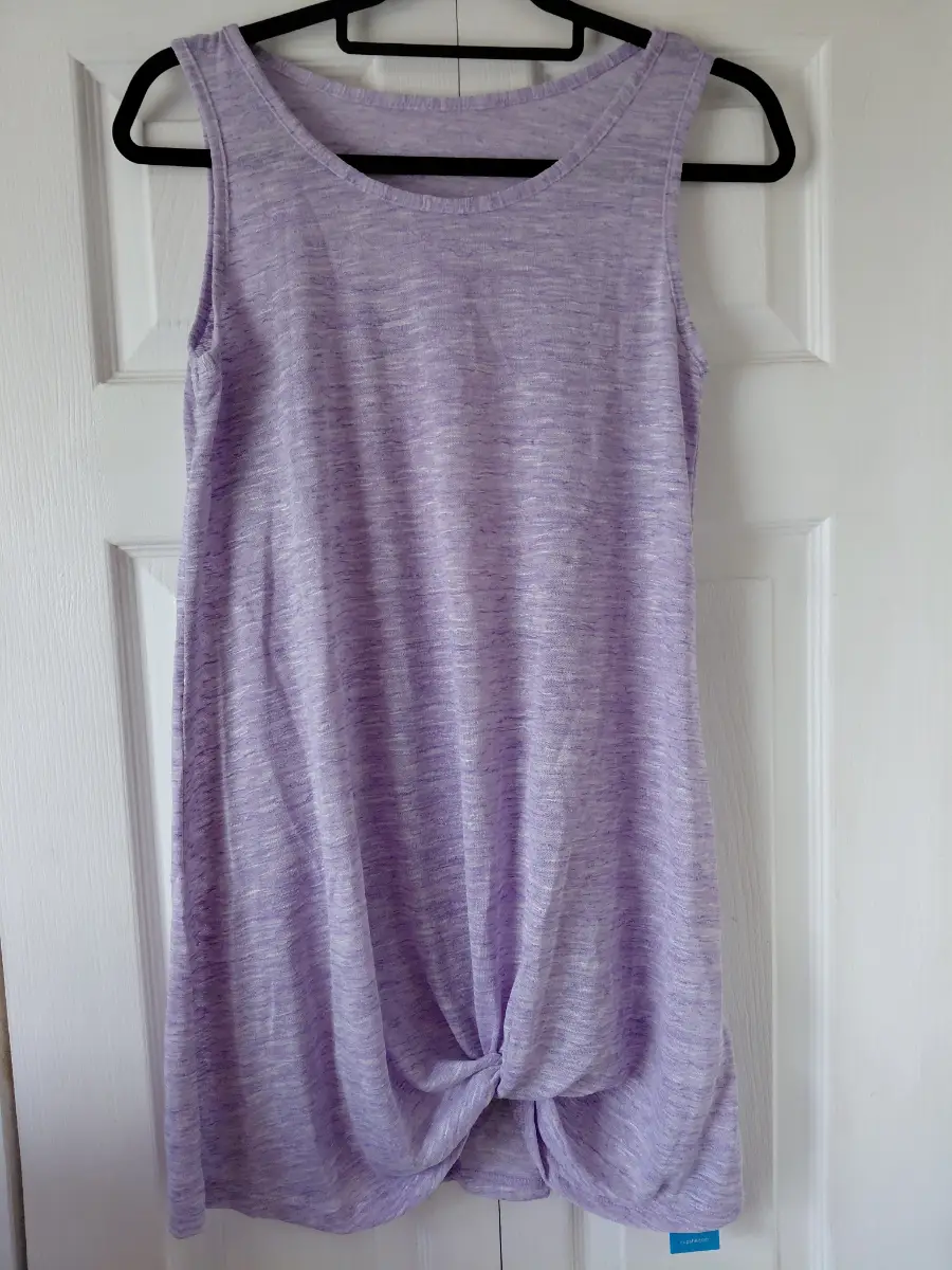 Lilac purple twist front mini dress size XS 6-8