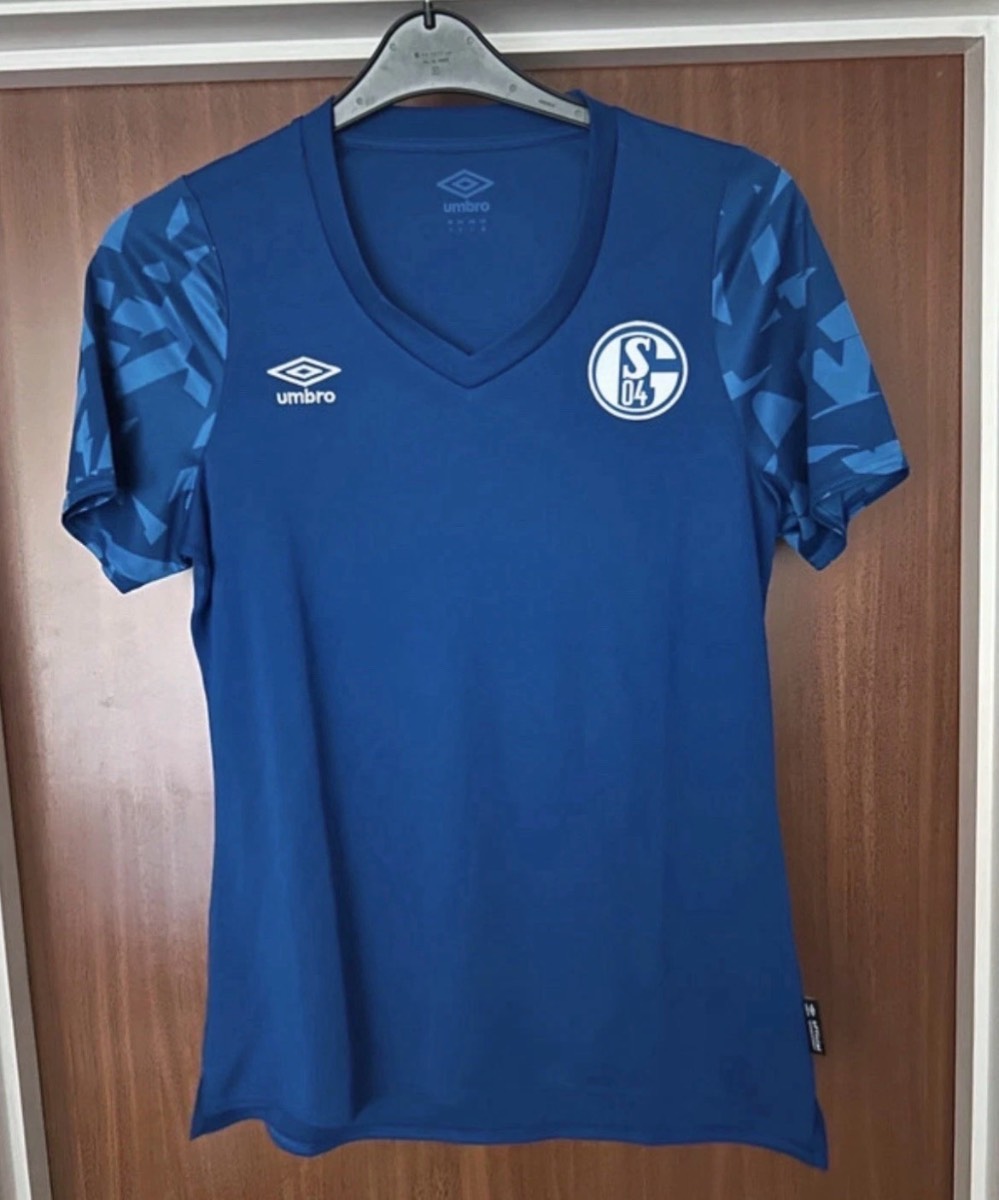 Umbro FC Schalke 04 Women’s Training Shirt Blue UK 12 EU 38 Football Top