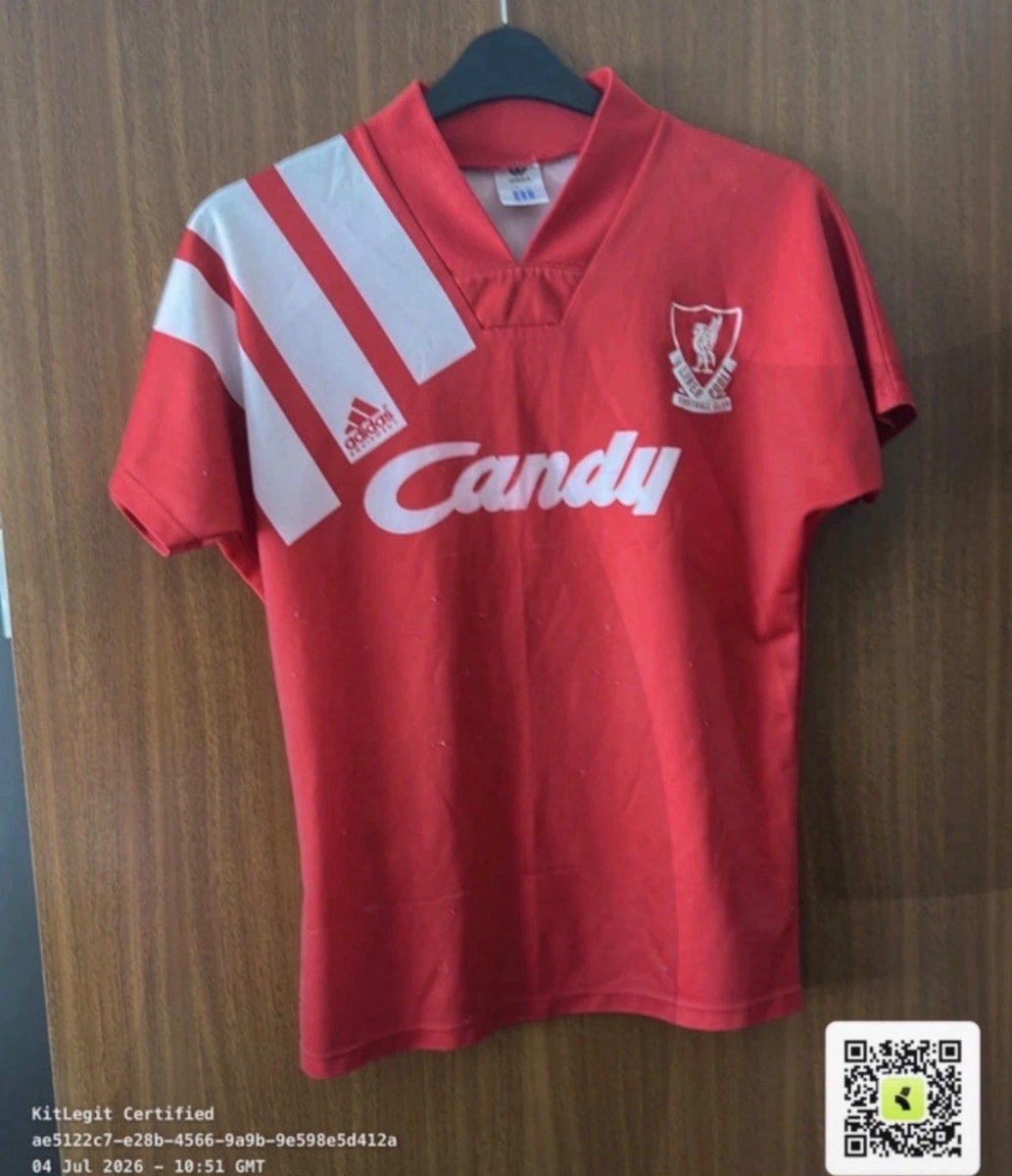 Liverpool 1991 1993 Home Shirt Candy Adidas Vintage KitLegit XS Small