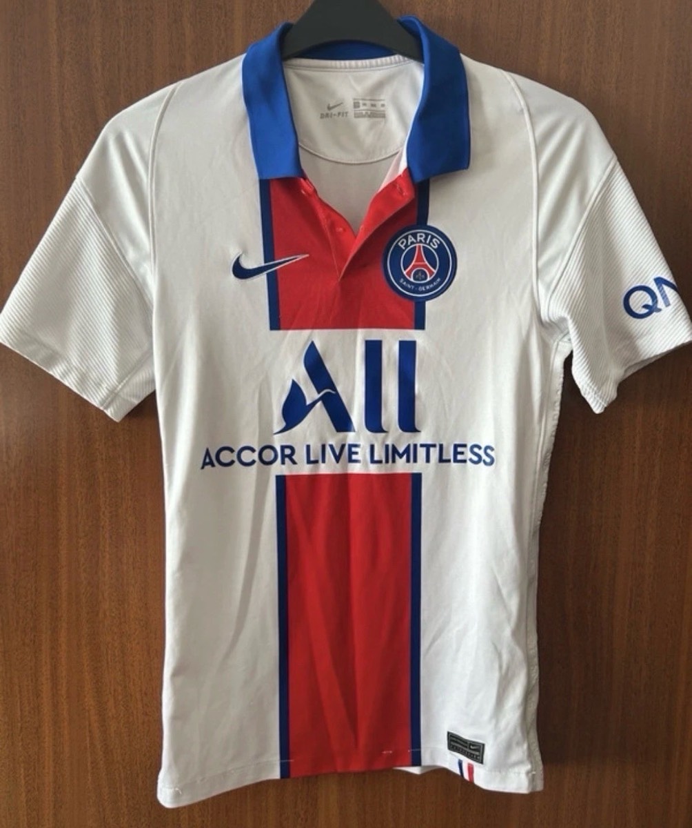 Nike PSG Paris Saint-Germain 2020/21 Away Shirt White XS CD4241-101