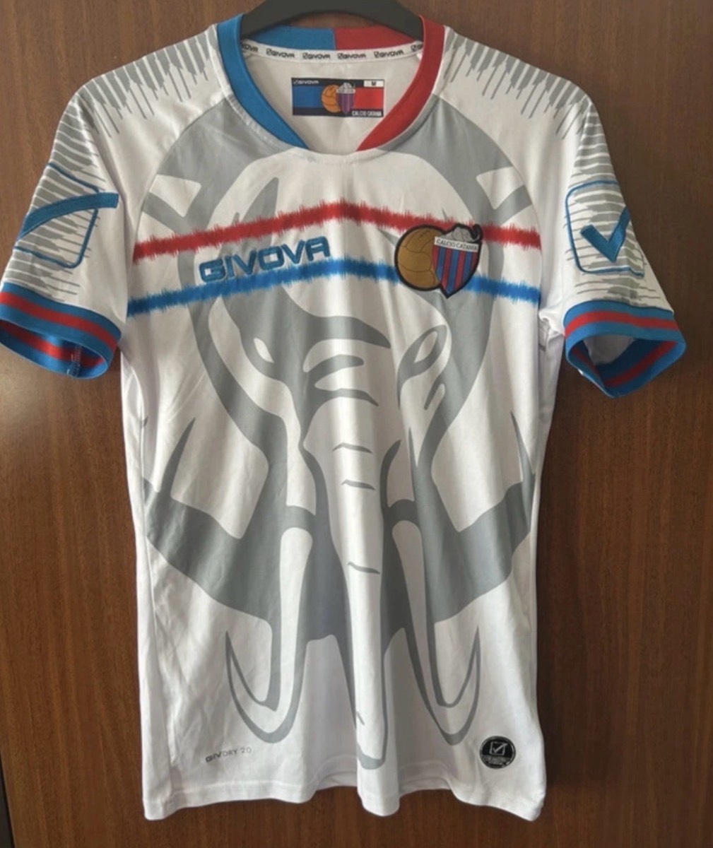 Calcio Catania Elephant Football Shirt Mens Medium Givova Italy Rare Jersey