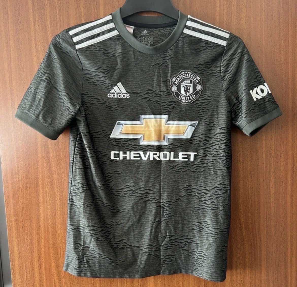 Manchester United 2020/21 Third Shirt 13-14Y XS Adidas Football Jersey
