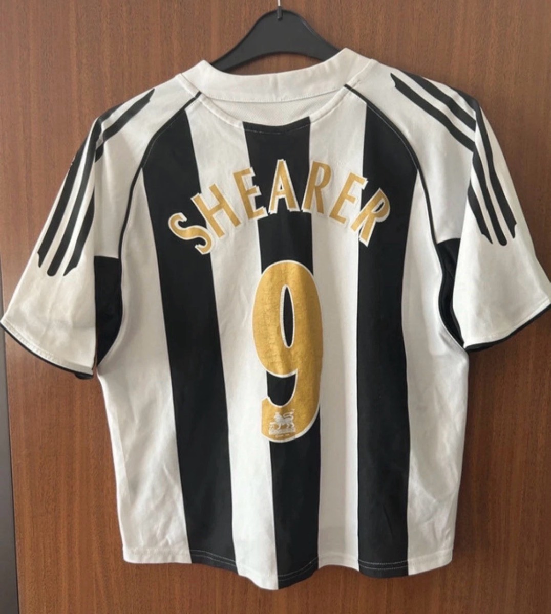 Newcastle United 2005 2006 Home Shirt Shearer 9 adidas Northern Rock Youth L XS