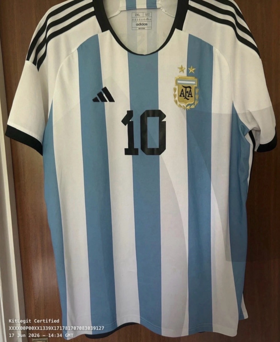 adidas Argentina Messi #10 Home Shirt 2022/23 2XL (2 Star)