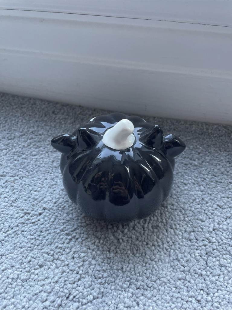Home Decor Black Pumpkin Ornament Perfect Condition