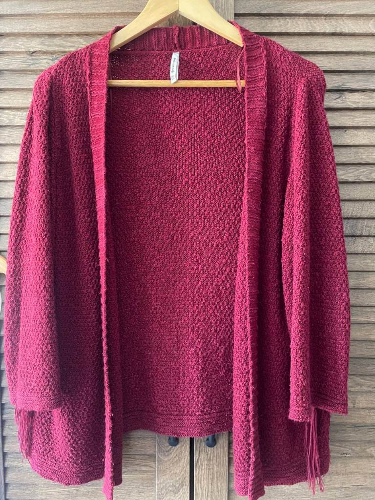 Women's Burgundy Cardigan Size S Stradivarius Great Condition