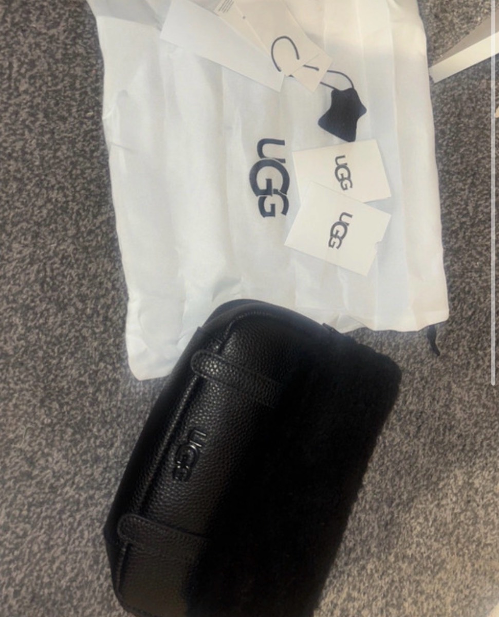 authentic UGG mini leather crossbody bag