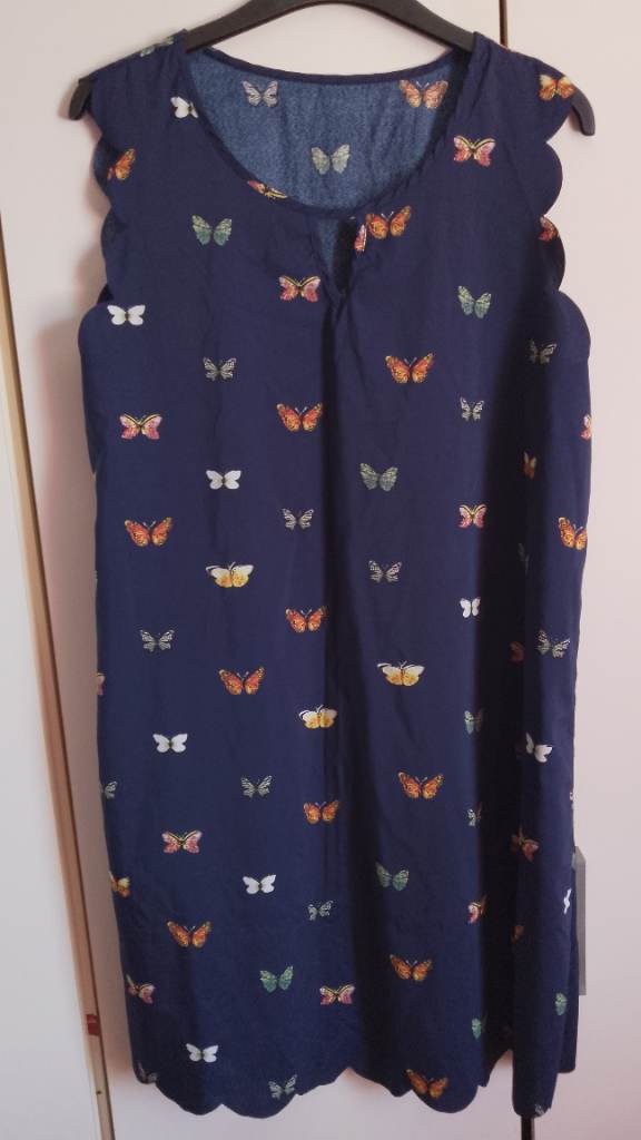 Butterfly print dress