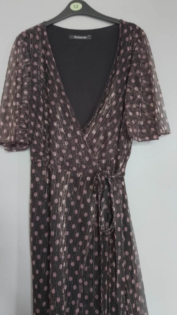 Lined wrap dress