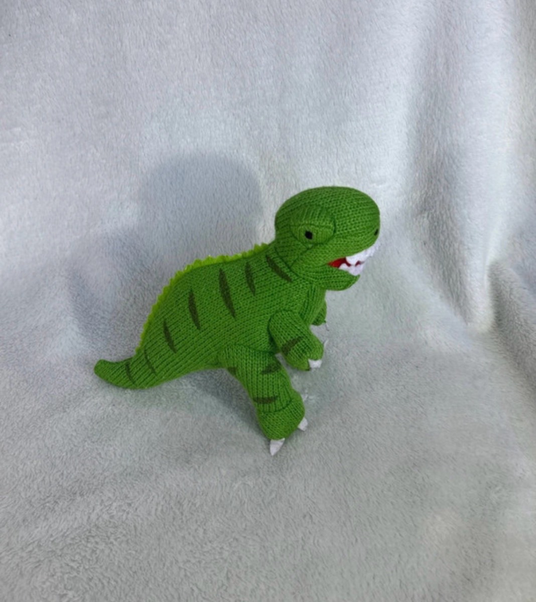 Rattle green dinosaur