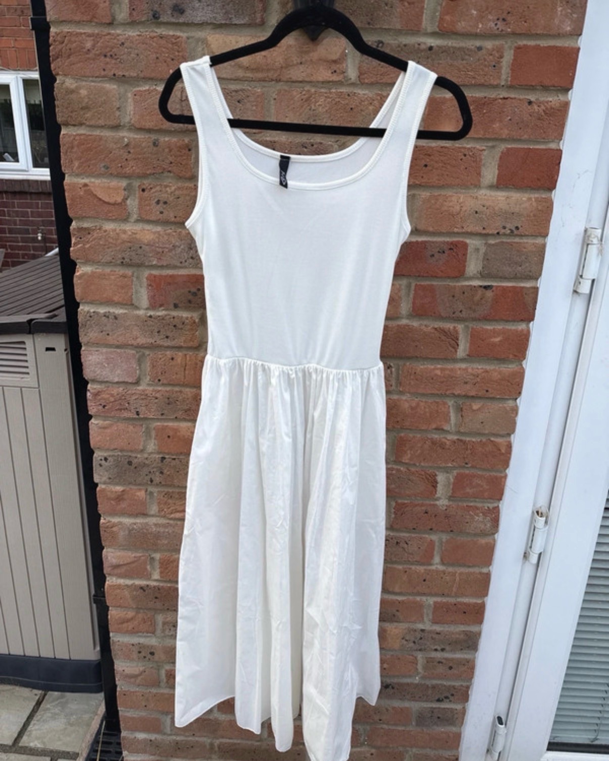 White flowy dress