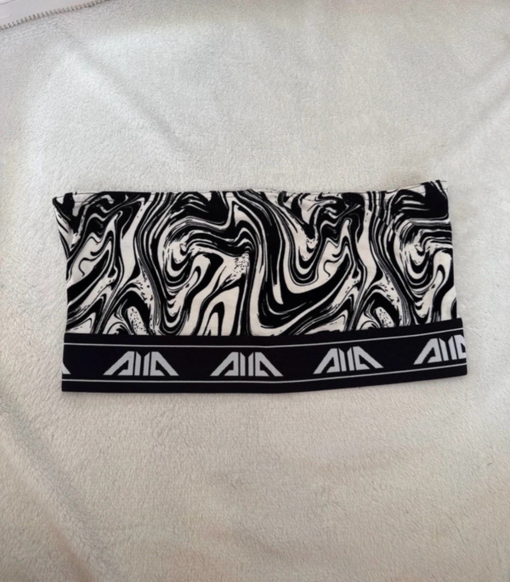 H&M women’s marble print boob tube top