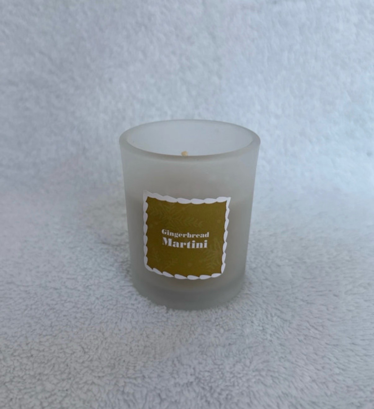 Gingerbread martini candle