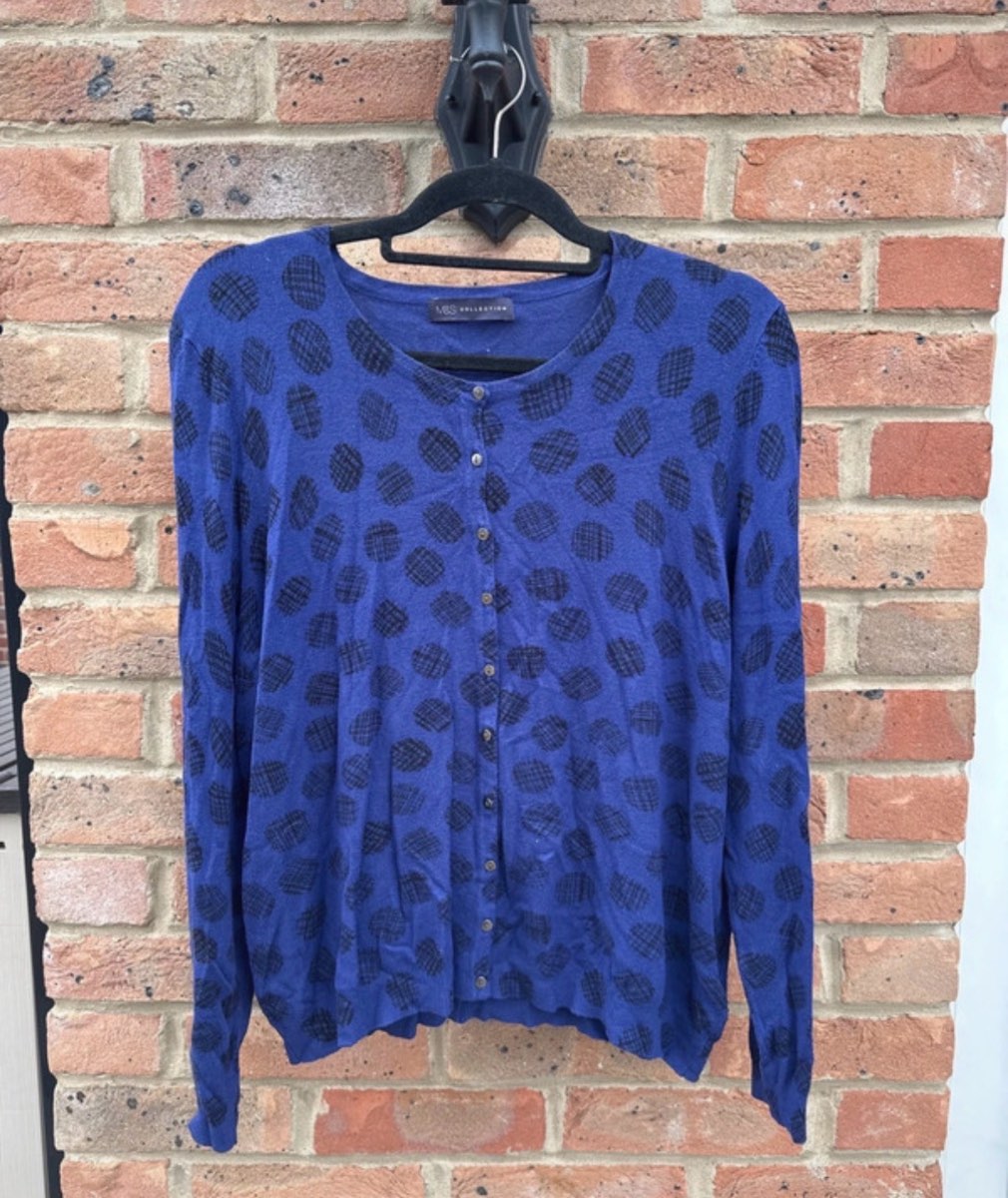 Women’s blue plus size jumper.  Size: 18