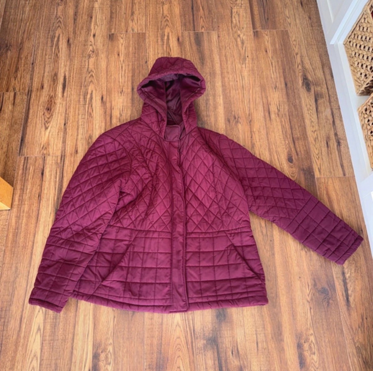 Women’s next plus-size burgundy coat. Size:22