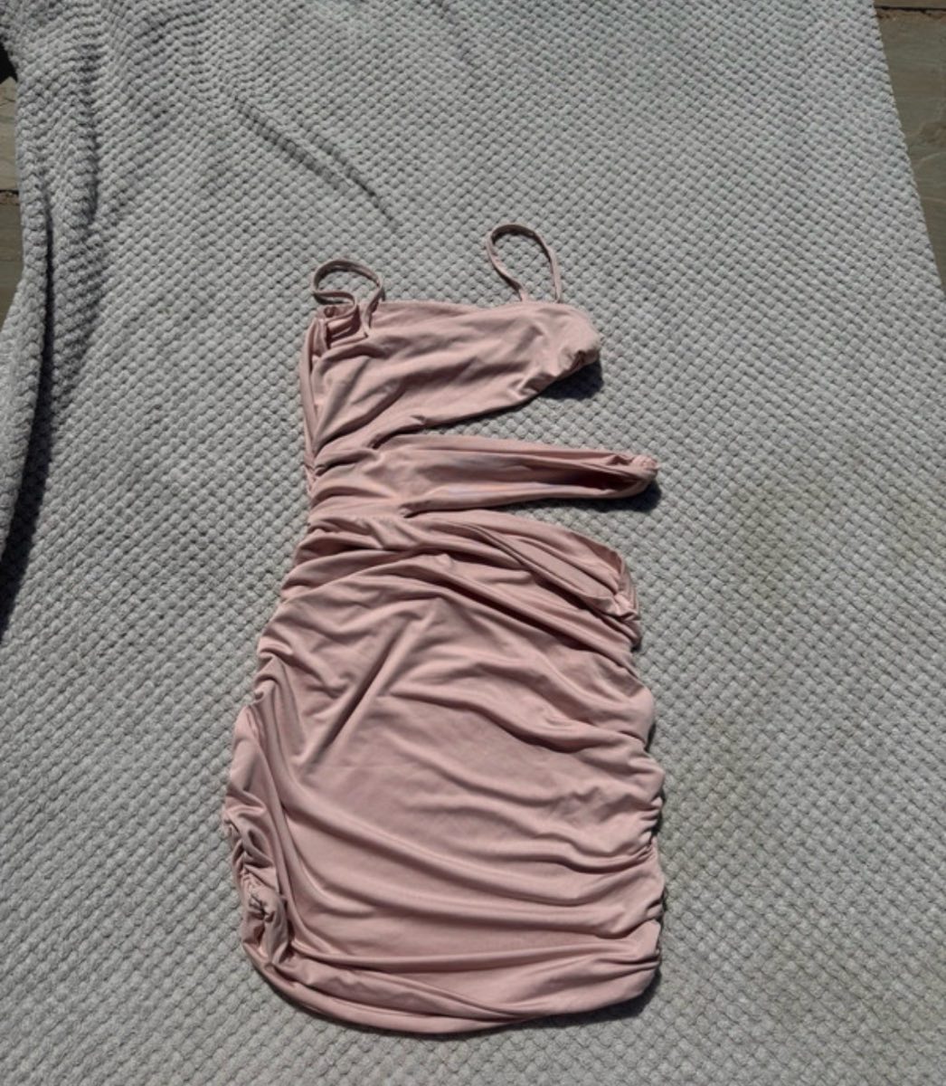 Pink cut out dress
