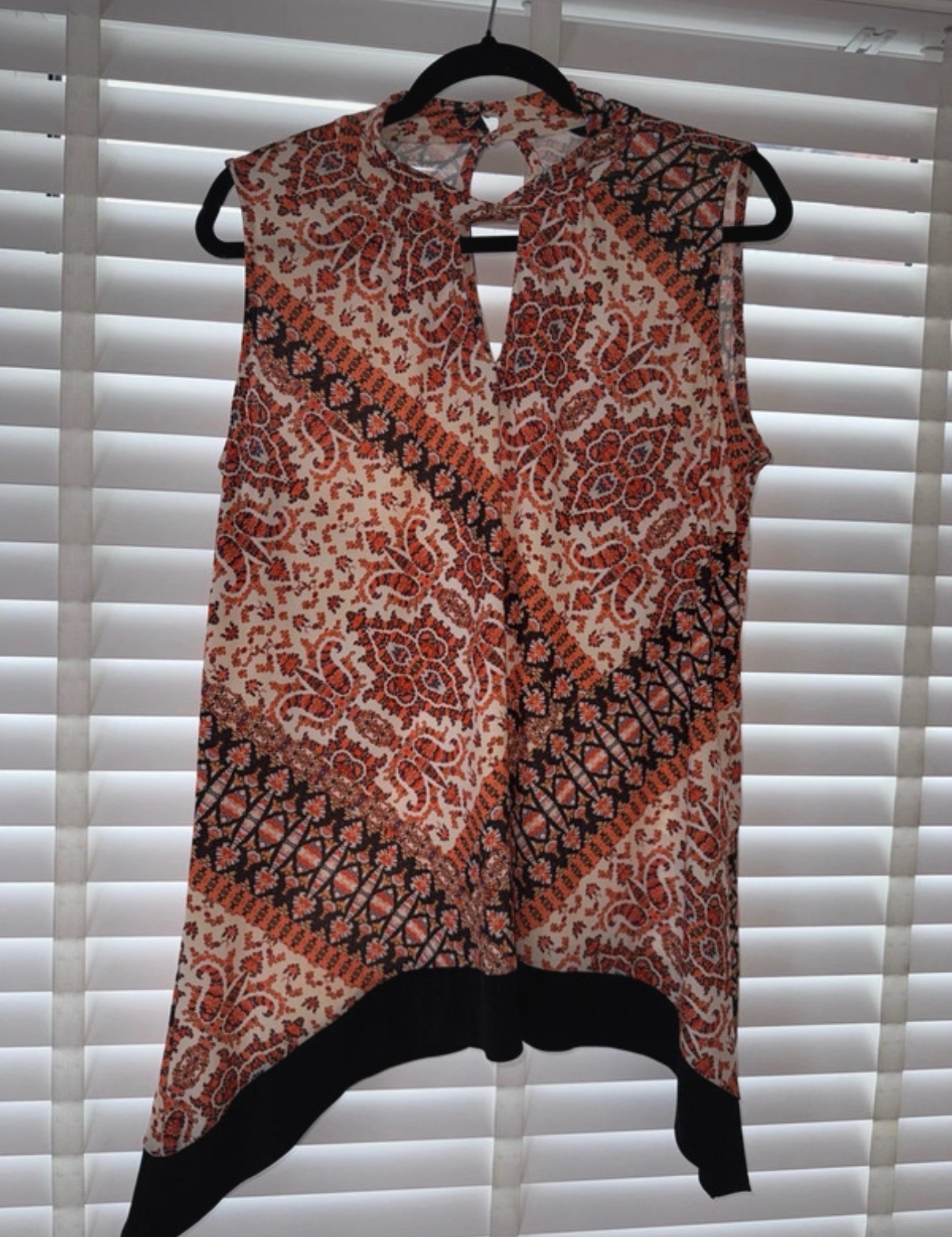 Roman pattern blouse