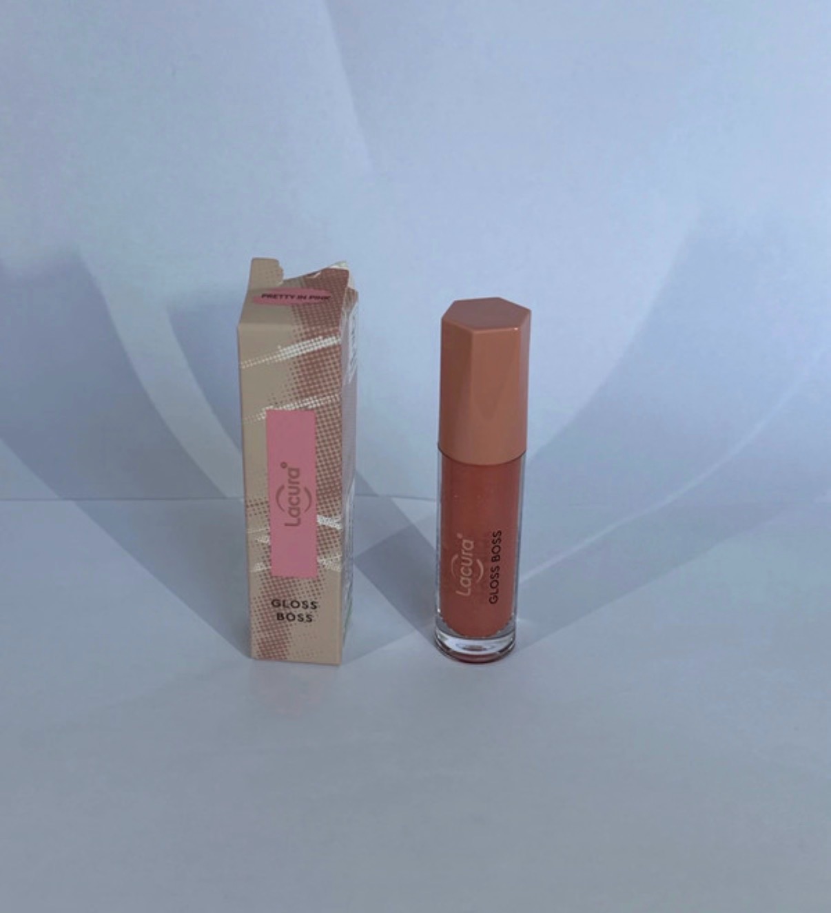 Pretty in pink lip gloss