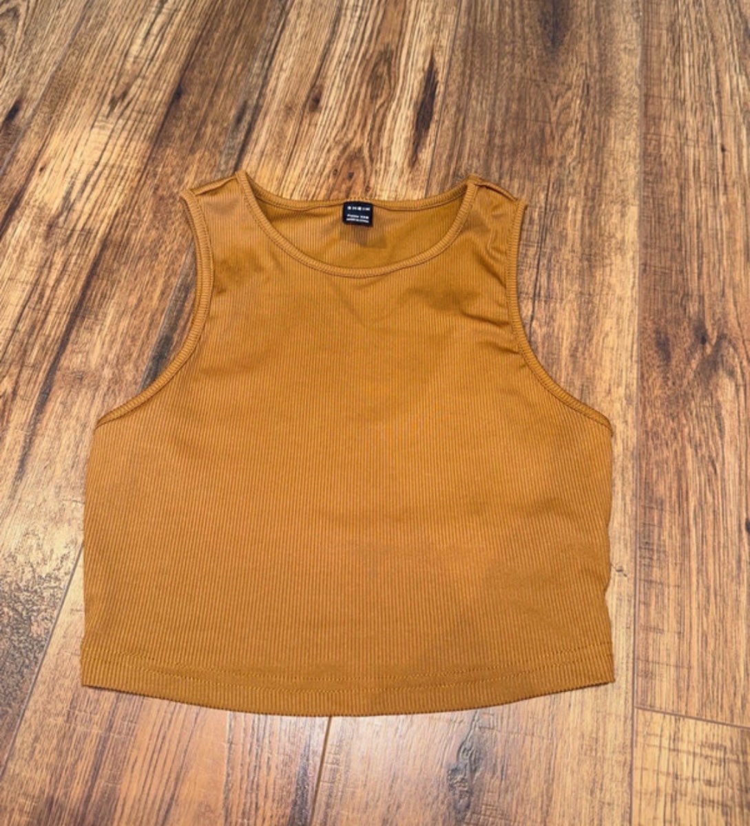Brown cropped top