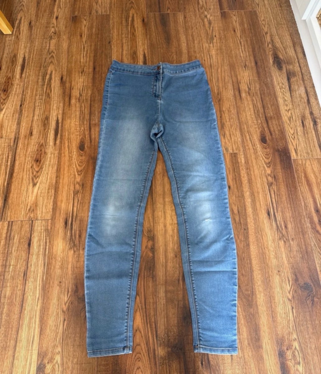 Denim blue jeans