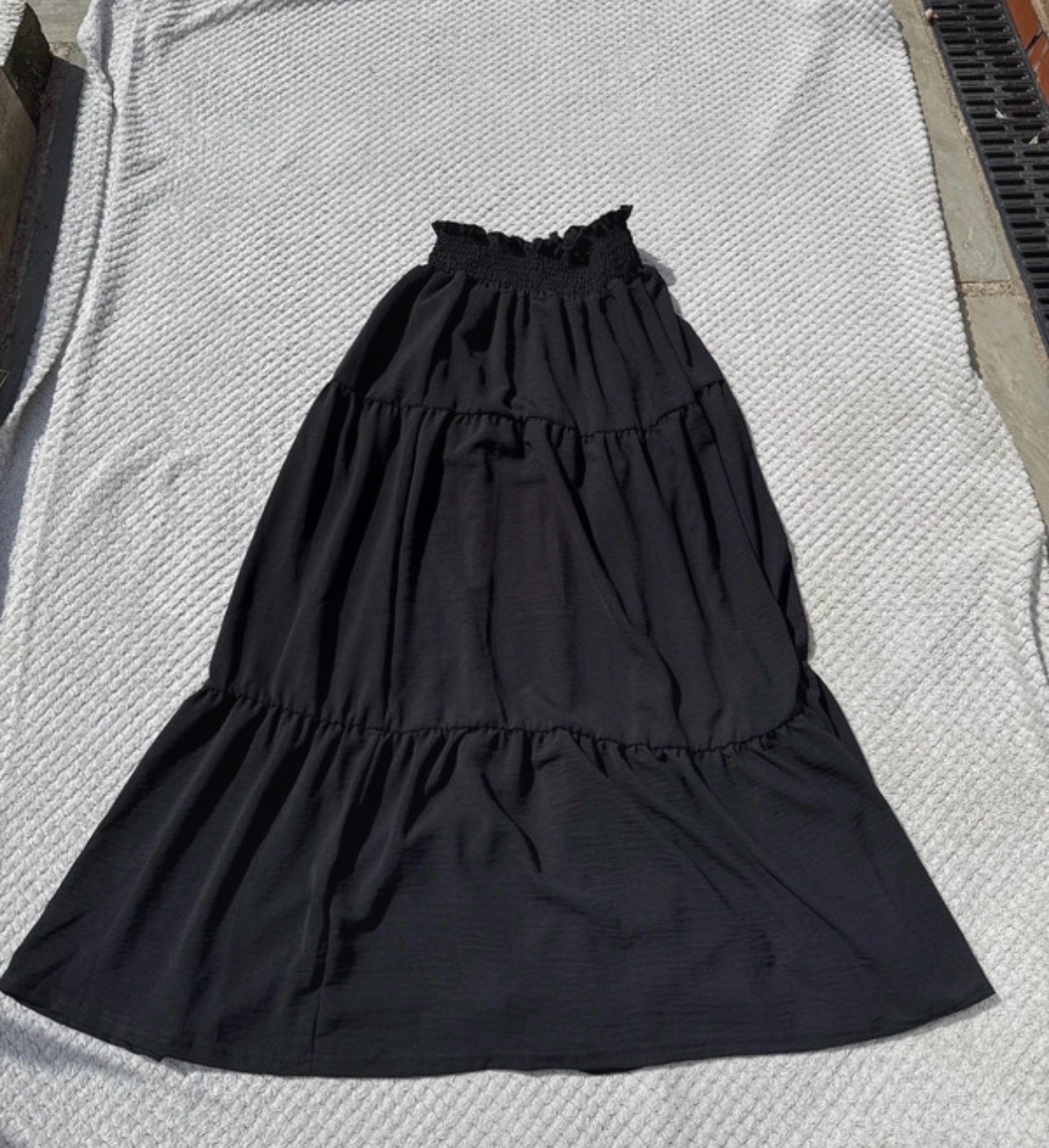 Women’s long back dress with pockets