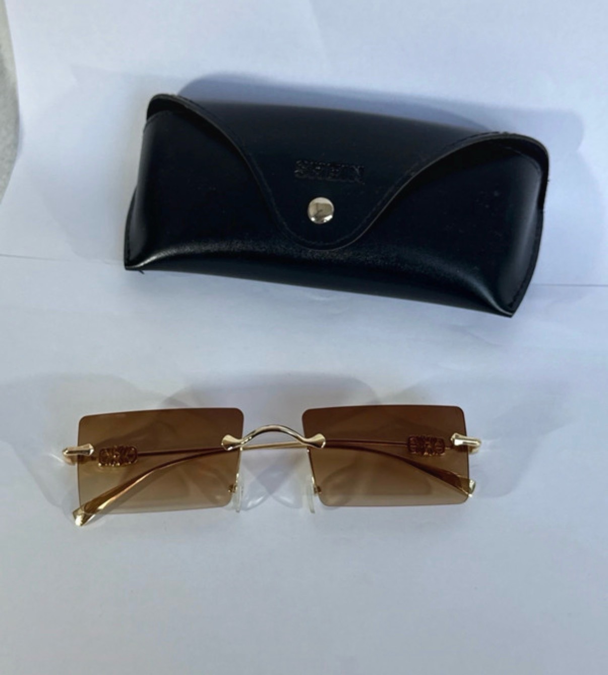 Square shaped glasses/ festival style glasses