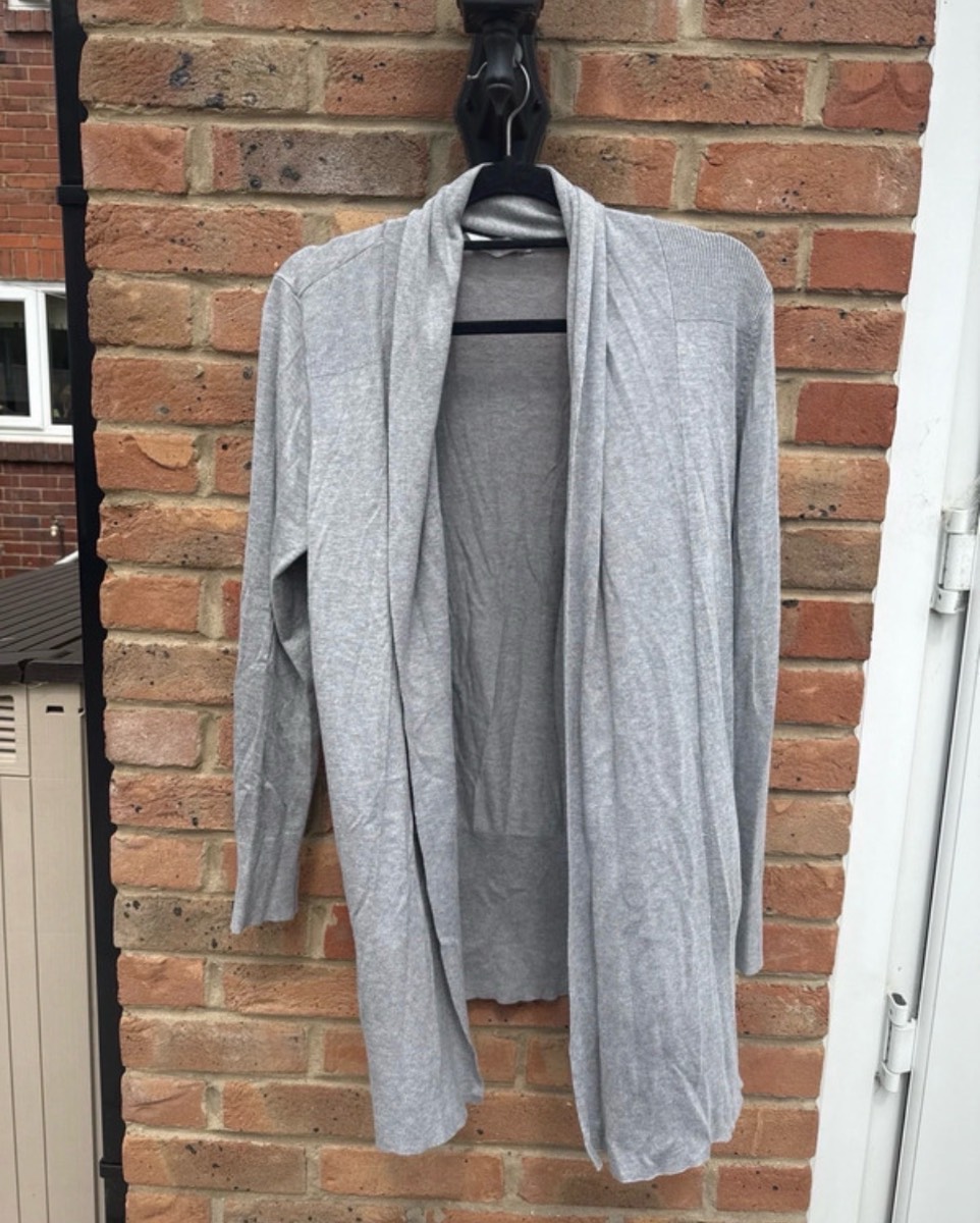 Grey thin lightweight cardigan