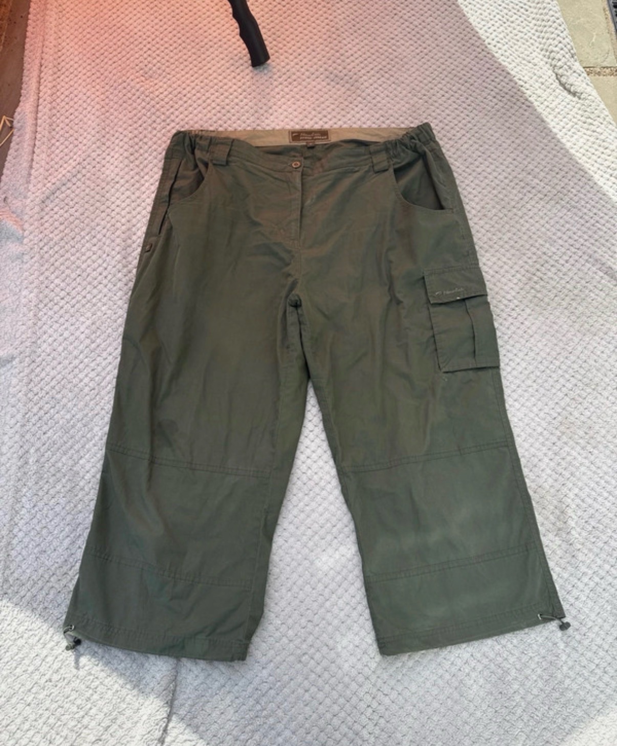 Green Mountainlife walking/hiking trousers cropt 3/4