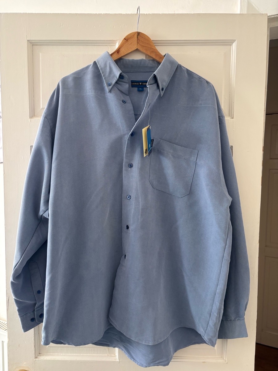 Lloyd Shirts Men Blue Long Sleeve Shirt - XL