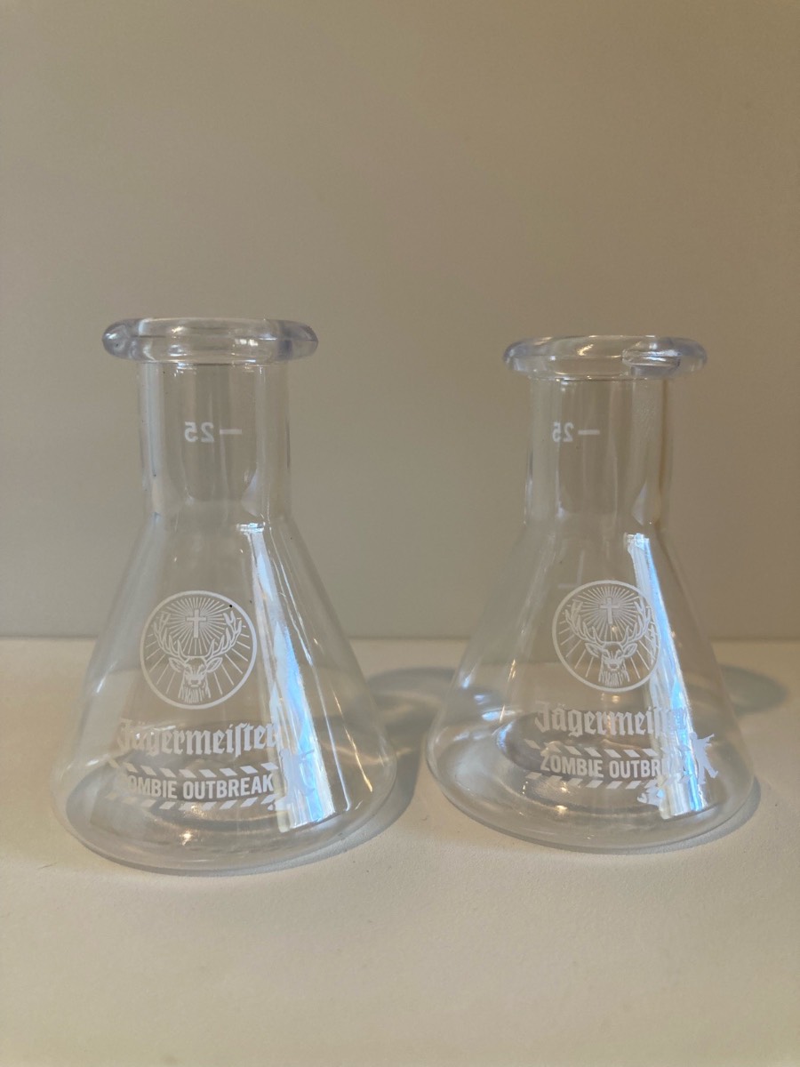 2pcs Jägermeister shot glasses