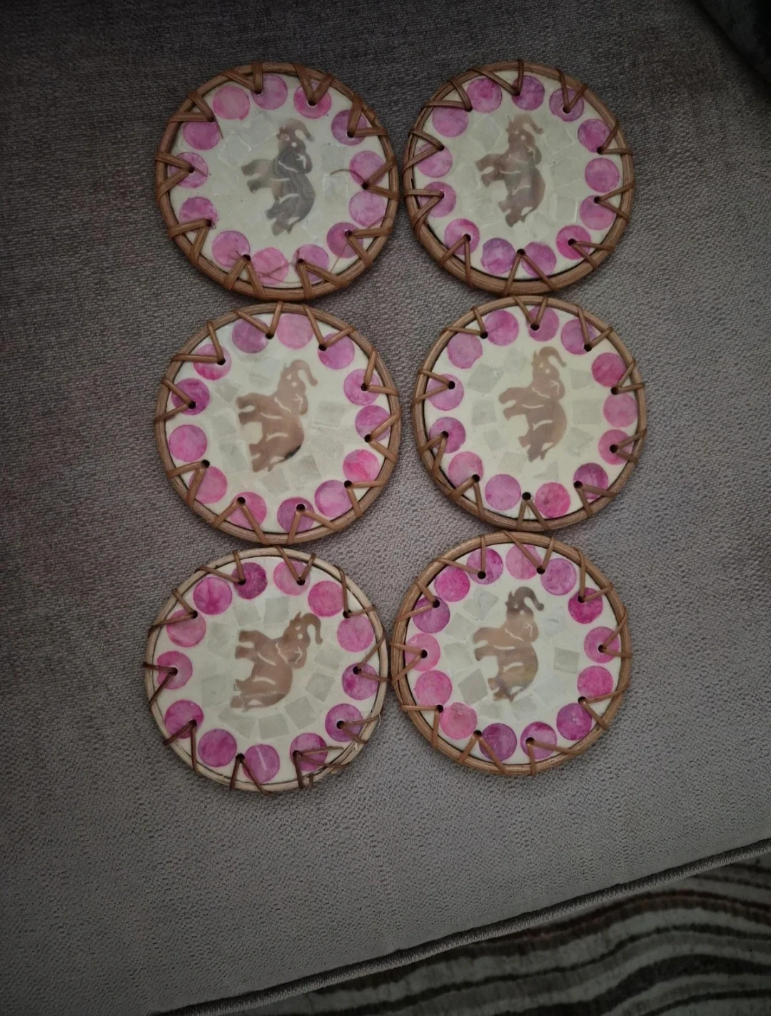 Six drink Coasters from Thailand