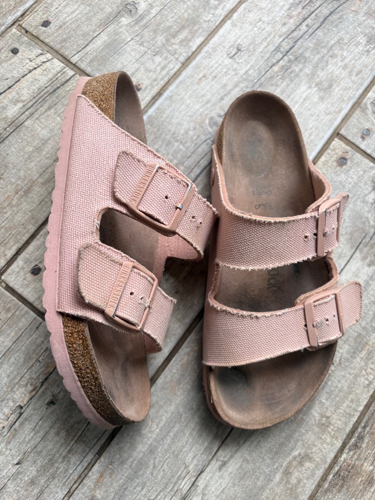 Birkenstock Arizona Canvas Sandals Dusty Pink – EU 39 / UK 6