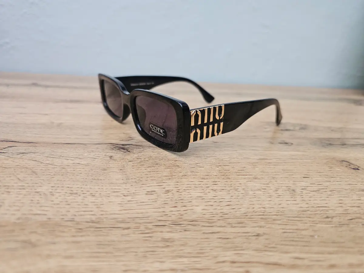 Sunglasses Women's stylish small narrow black