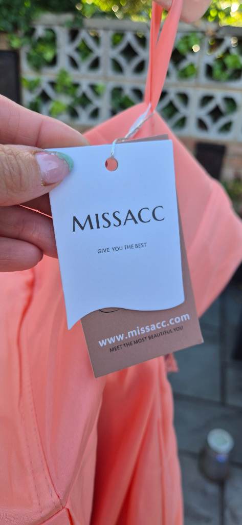 Missacc Mother of bride Coral dress bnwt