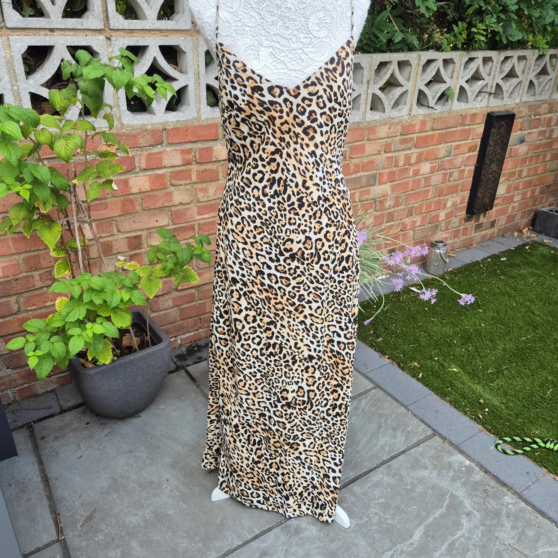 Asos Design lepoard print summer dress bnwt Size 12