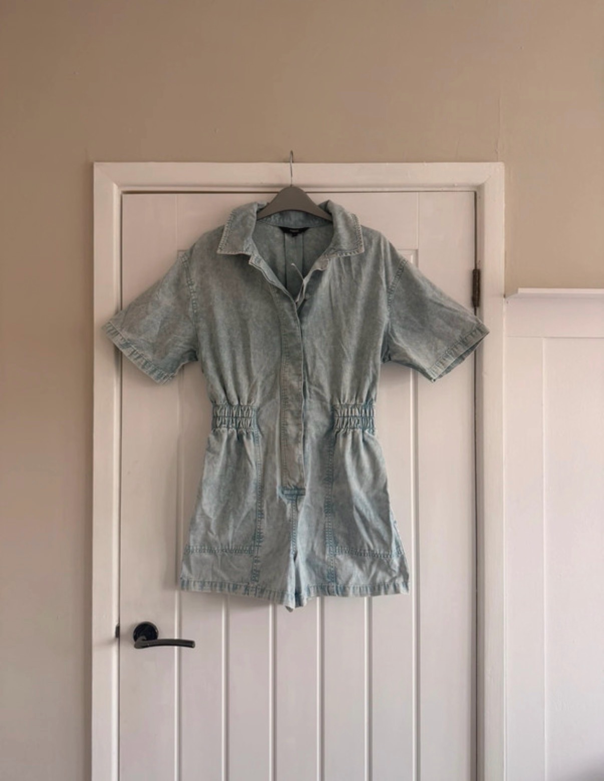 Next denim playsuit size 8 new