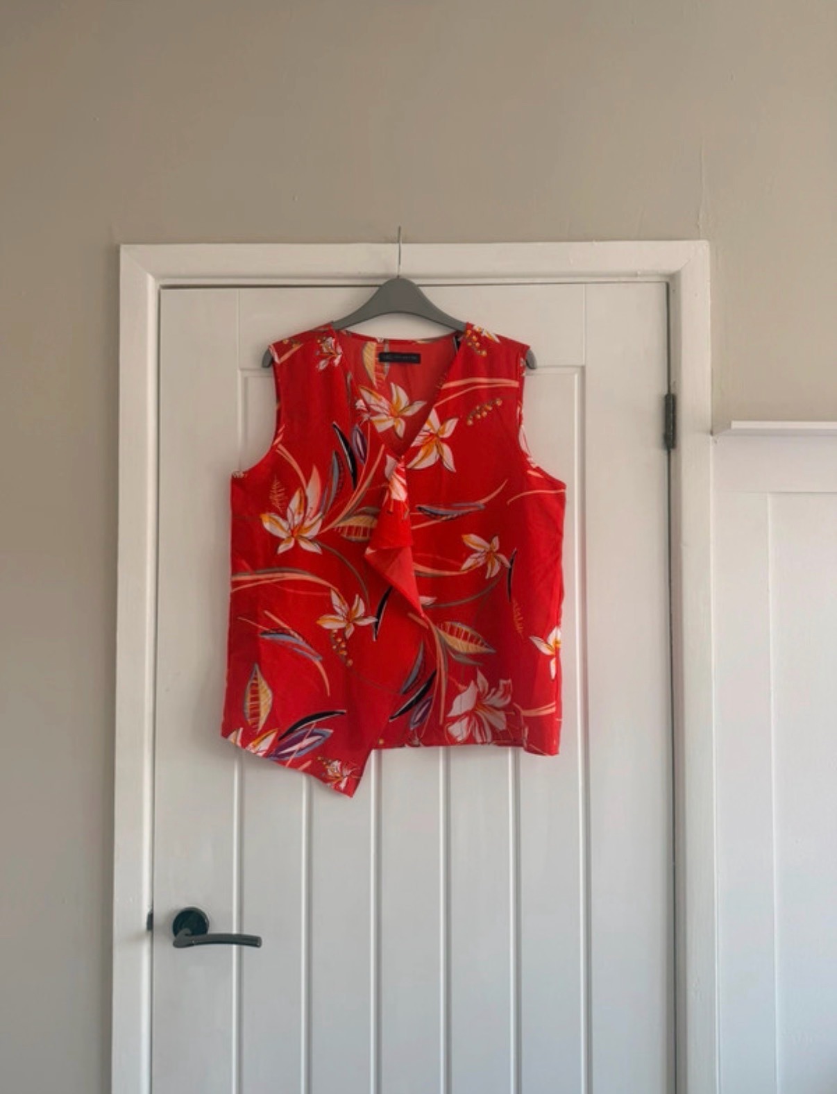 Marks and Spencer’s red floral blouse size 12
