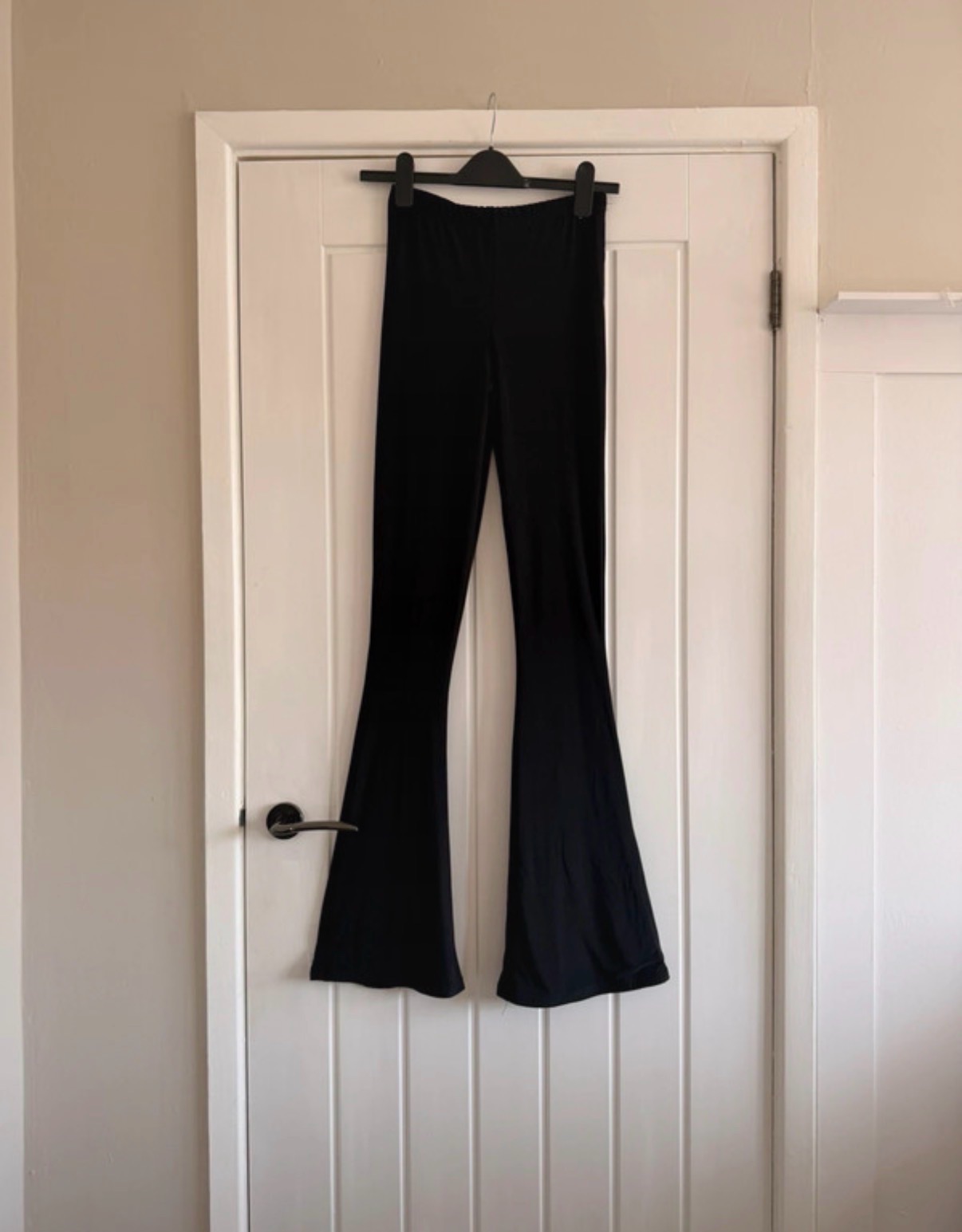 Pretty little think black flared leggings size 10