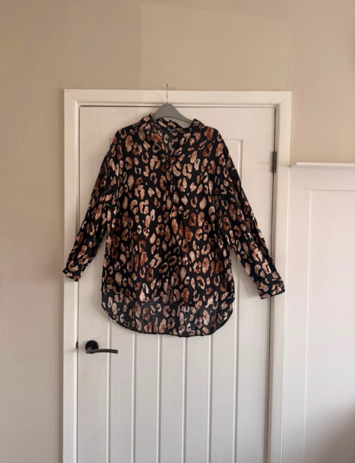 New look animal print shirt size 10