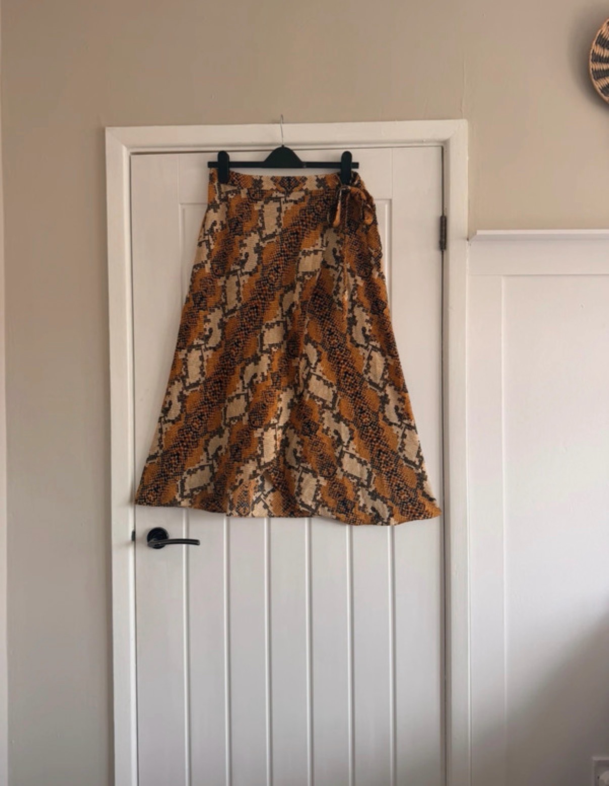 New look snake print skirt size 10
