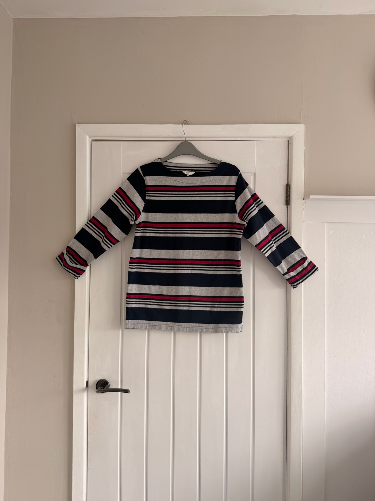 Cotton traders casual striped top size 12