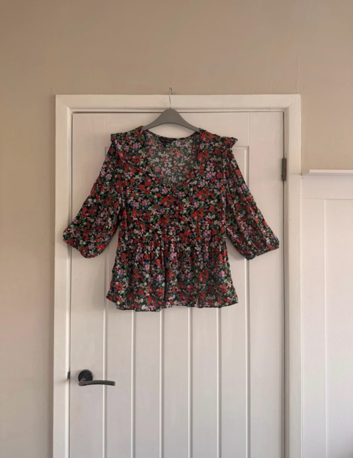 New look floral blouse size 10