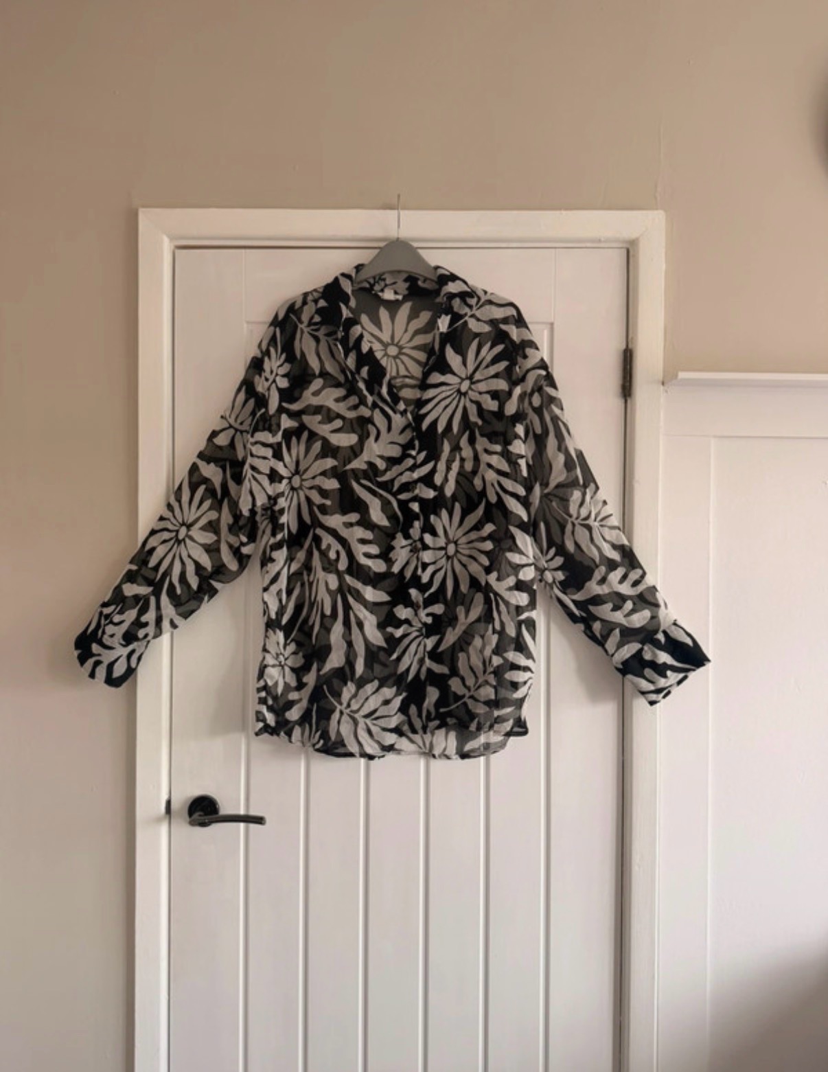 Topshop casual sheer blouse size medium