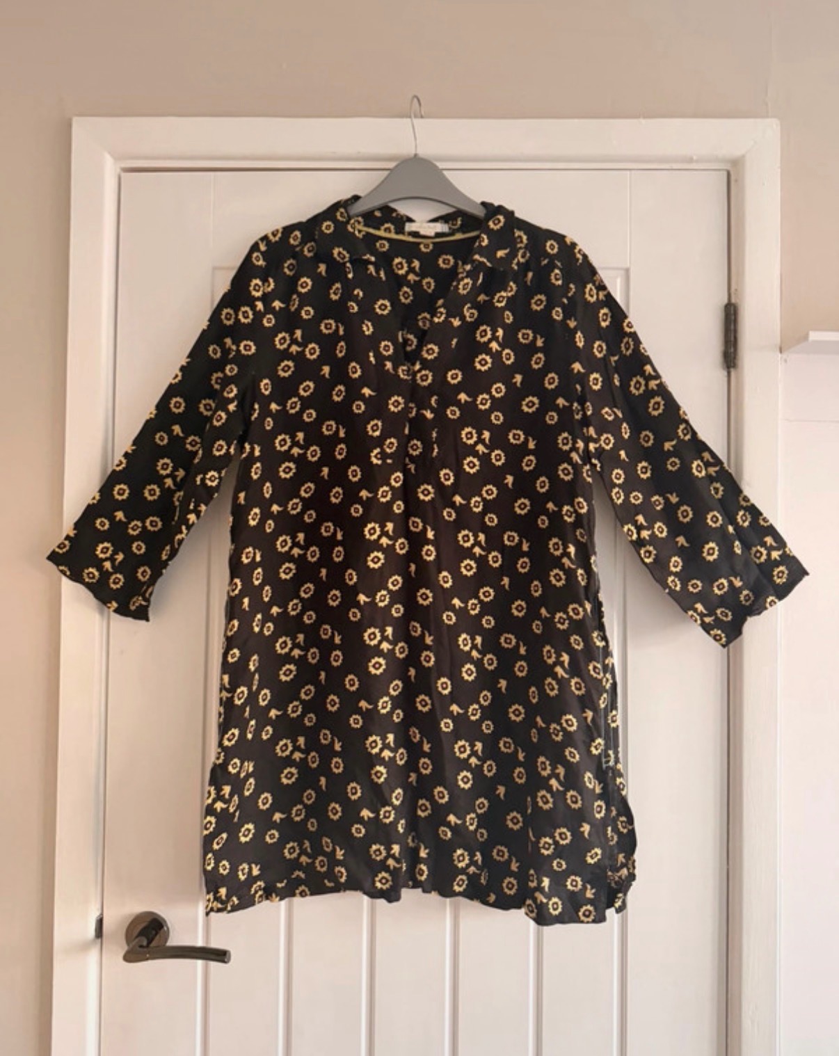 White stuff floral linen tunic size 12
