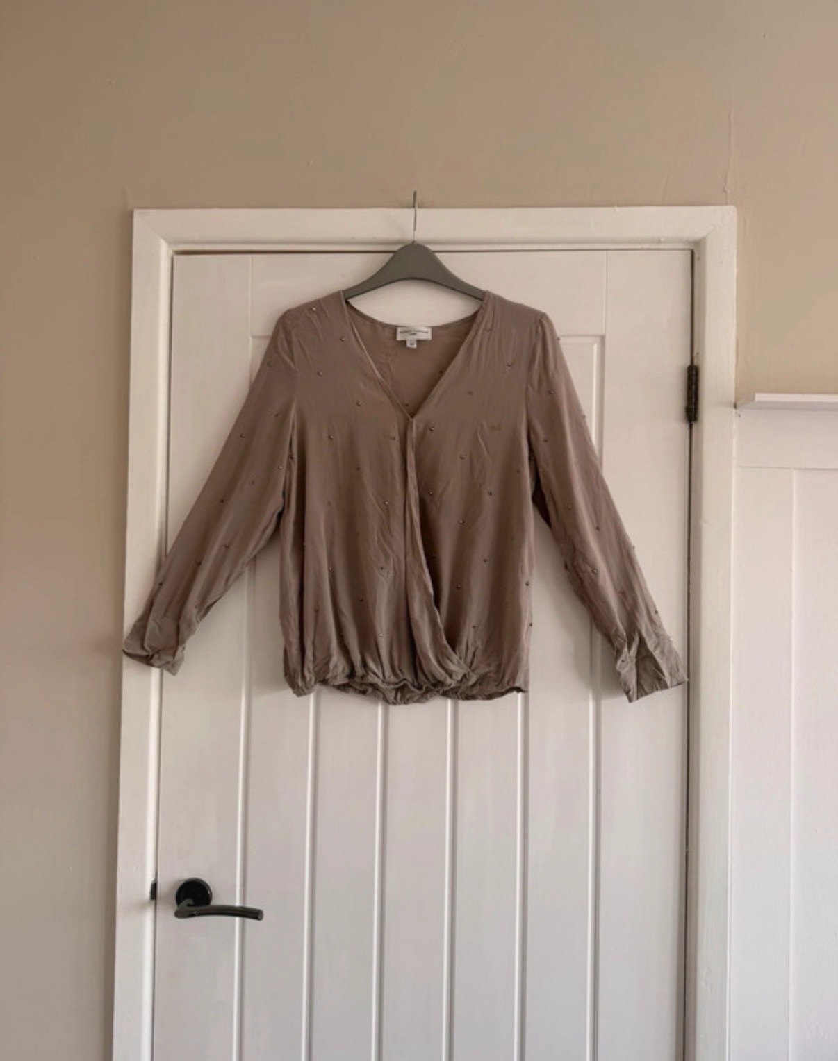 Almost famous silk blouse size 10