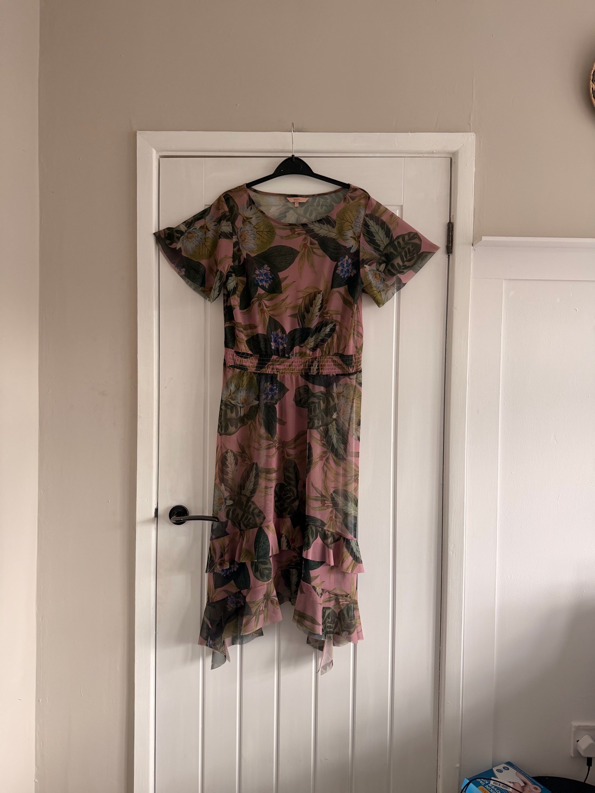 Next floral sheer dress size 14