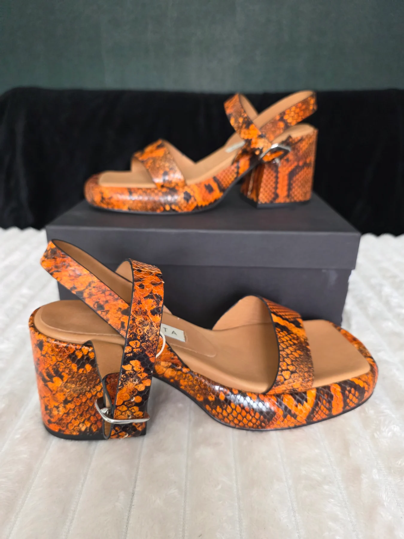 Ladies size 6 eu 39 Miista heeled sandals