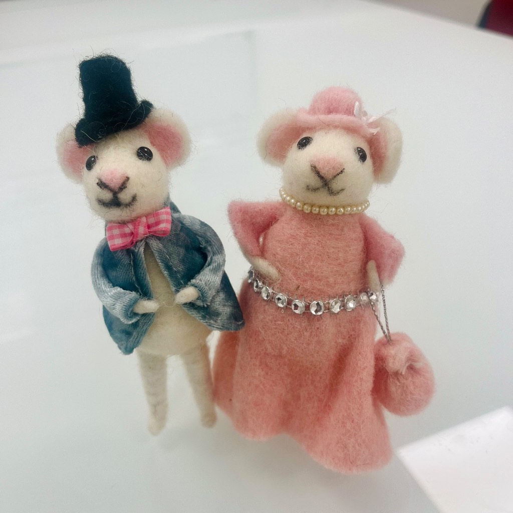 Felt mice ornament wedding celebration gift